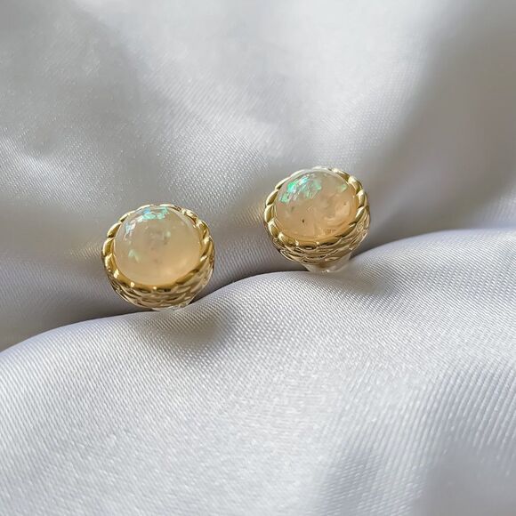 Gold Filled Stud Earrings - Picture 3 of 7